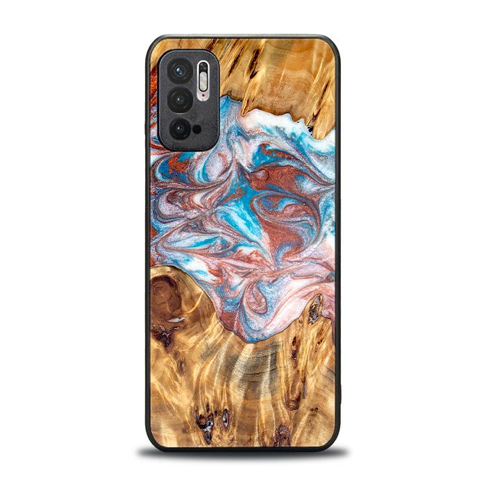 Xiaomi REDMI NOTE 10 5G Handyhülle aus Harz und Holz - Synergy#D138