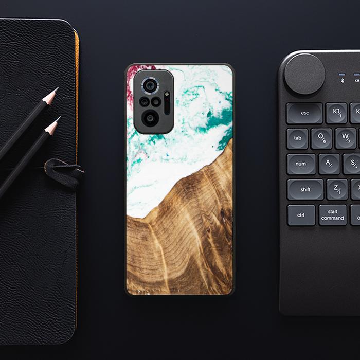 Xiaomi REDMI NOTE 10 Pro Etui na telefon z żywicy i drewna - SYNERGY#C14