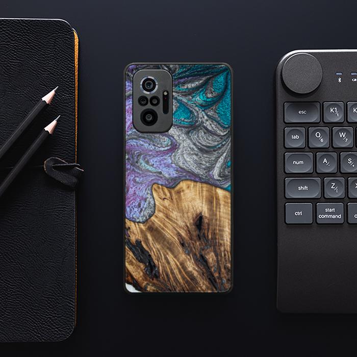 Xiaomi REDMI NOTE 10 Pro Etui na telefon z żywicy i drewna - SYNERGY#C47