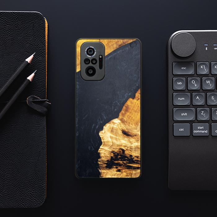 Xiaomi REDMI NOTE 10 Pro Etui na telefon z żywicy i drewna - Synergy#B18