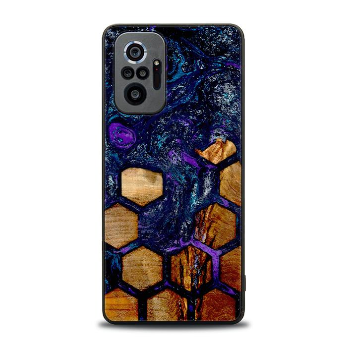 Xiaomi REDMI NOTE 10 Pro Handyhülle aus Harz und Holz - Synergy#D105