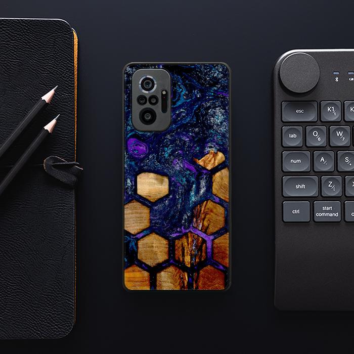 Xiaomi REDMI NOTE 10 Pro Handyhülle aus Harz und Holz - Synergy#D105
