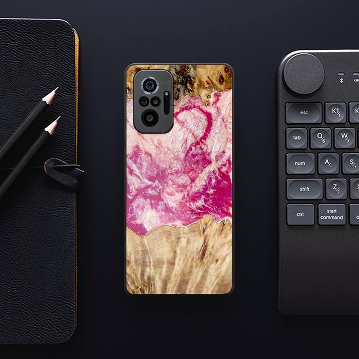Xiaomi REDMI NOTE 10 Pro Resin & Wood Phone Case - Synergy#D123