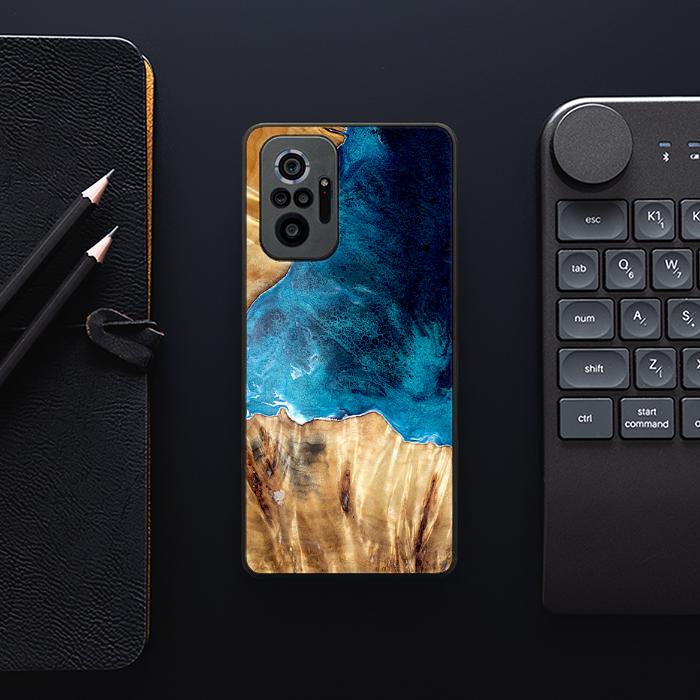 Xiaomi REDMI NOTE 10 Pro Etui na telefon z żywicy i drewna - Synergy#D127