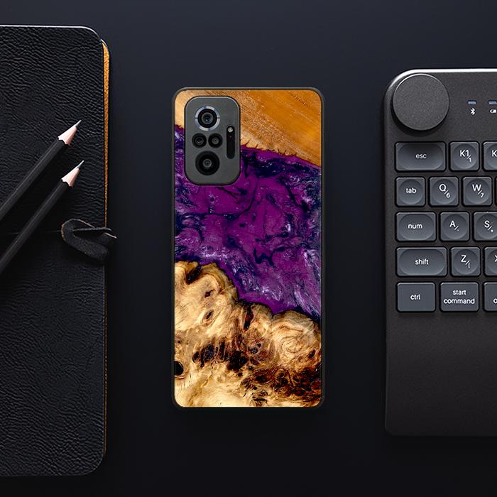 Xiaomi REDMI NOTE 10 Pro Etui na telefon z żywicy i drewna - Synergy#D130