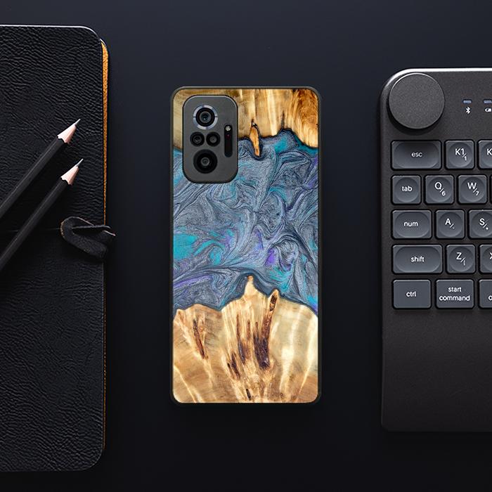 Xiaomi REDMI NOTE 10 Pro Handyhülle aus Harz und Holz - Synergy#D135