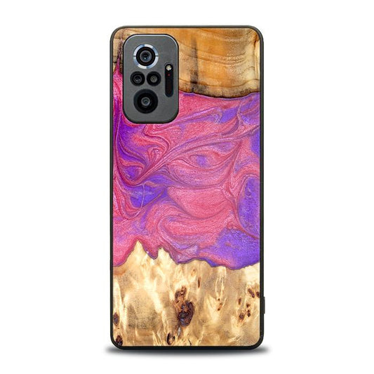 Xiaomi REDMI NOTE 10 Pro Handyhülle aus Harz und Holz - Synergy#D136