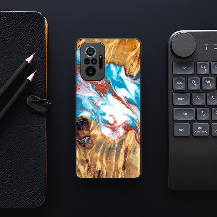 Xiaomi REDMI NOTE 10 Pro Handyhülle aus Harz und Holz - Synergy#D137