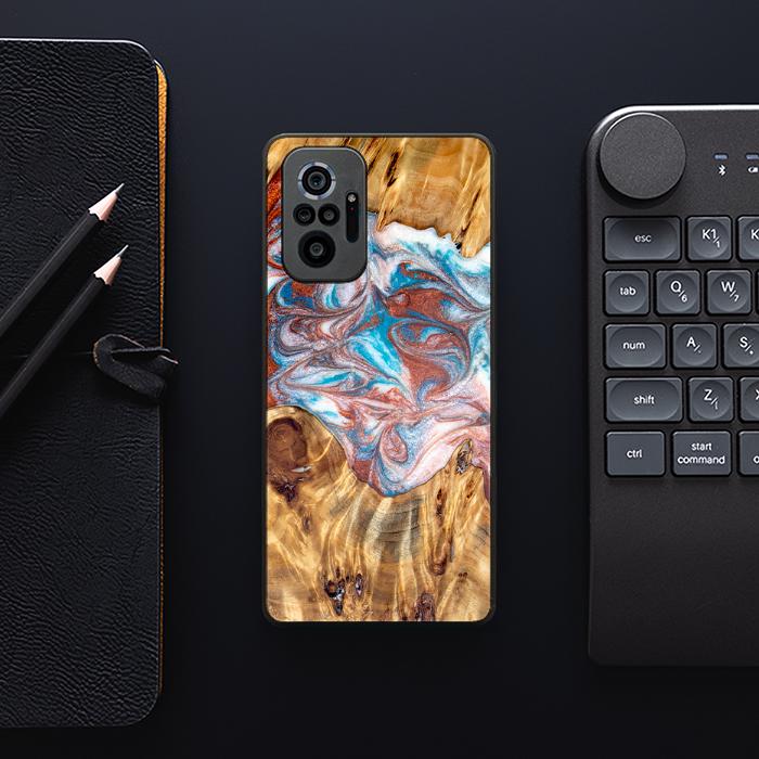 Xiaomi REDMI NOTE 10 Pro Handyhülle aus Harz und Holz - Synergy#D138