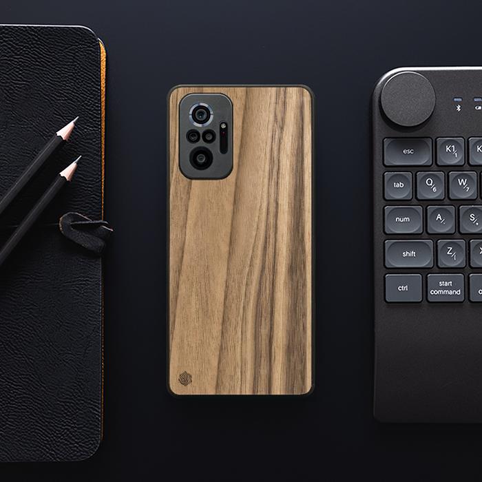 Xiaomi REDMI NOTE 10 Pro 10 Pro Handyhülle aus Holz – Walnuss