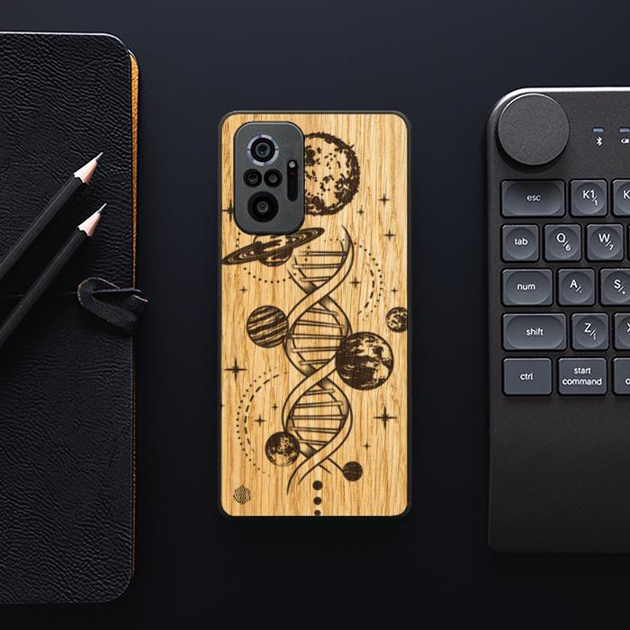 Xiaomi REDMI NOTE 10 Pro Wooden Phone Case - Space DNA (Oak)