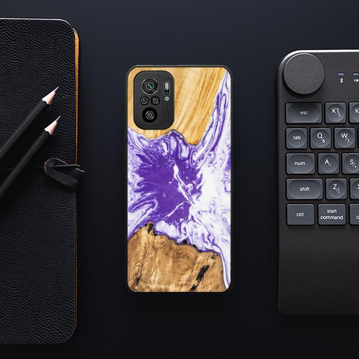 Xiaomi REDMI NOTE 10 Etui na telefon z żywicy i drewna - SYNERGY#A79