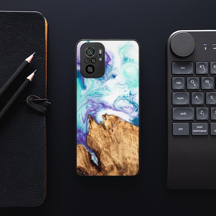 Xiaomi REDMI NOTE 10 Etui na telefon z żywicy i drewna - SYNERGY#C17