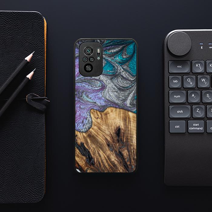 Xiaomi REDMI NOTE 10 Etui na telefon z żywicy i drewna - SYNERGY#C47