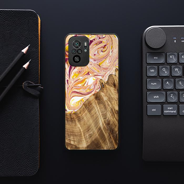 Xiaomi REDMI NOTE 10 Resin & Wood Phone Case - SYNERGY#C48