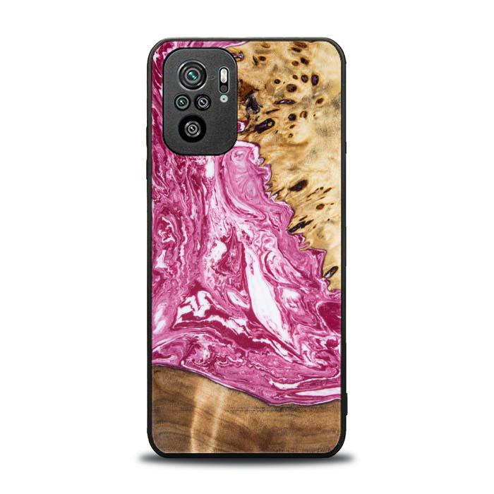 Xiaomi REDMI NOTE 10 Etui na telefon z żywicy i drewna - Synergy#129