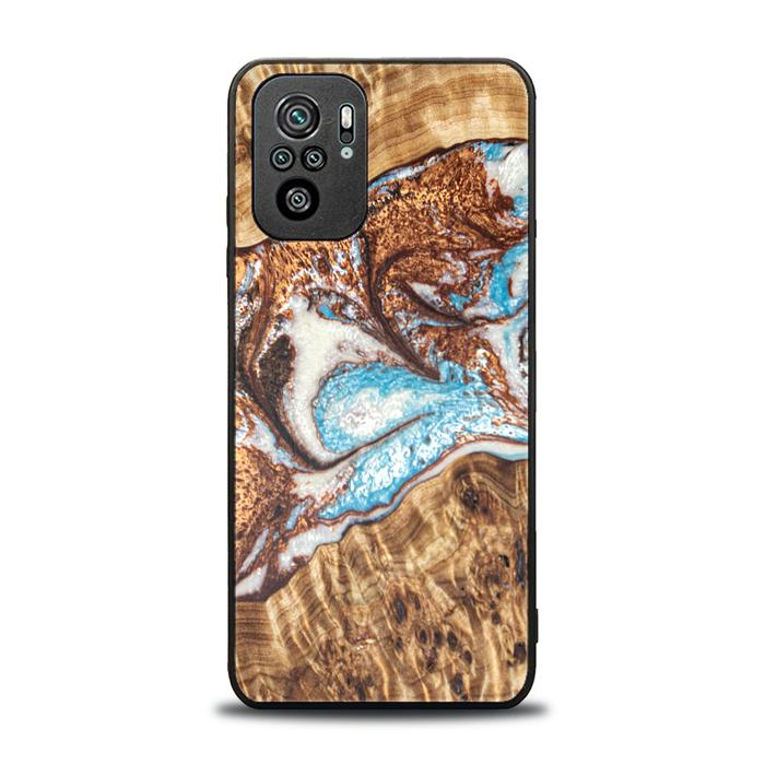 Xiaomi REDMI NOTE 10 Etui na telefon z żywicy i drewna - Synergy#B11