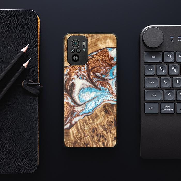 Xiaomi REDMI NOTE 10 Resin & Wood Phone Case - Synergy#B11