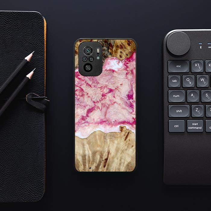 Xiaomi REDMI NOTE 10 Resin & Wood Phone Case - Synergy#D101