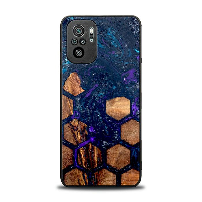 Xiaomi REDMI NOTE 10 Handyhülle aus Harz und Holz - Synergy#D106