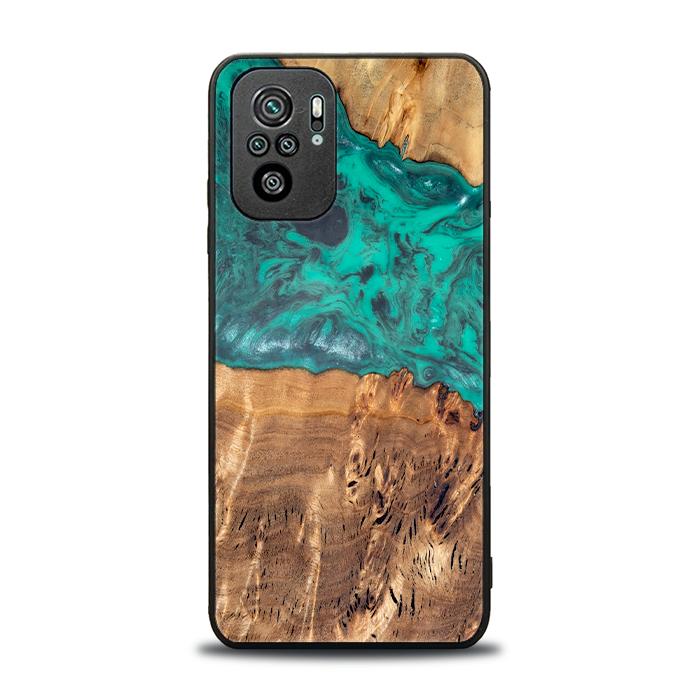 Xiaomi REDMI NOTE 10 Handyhülle aus Harz und Holz - Synergy#D111