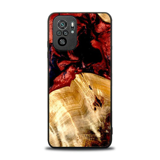 Xiaomi REDMI NOTE 10 Handyhülle aus Harz und Holz - Synergy#D117
