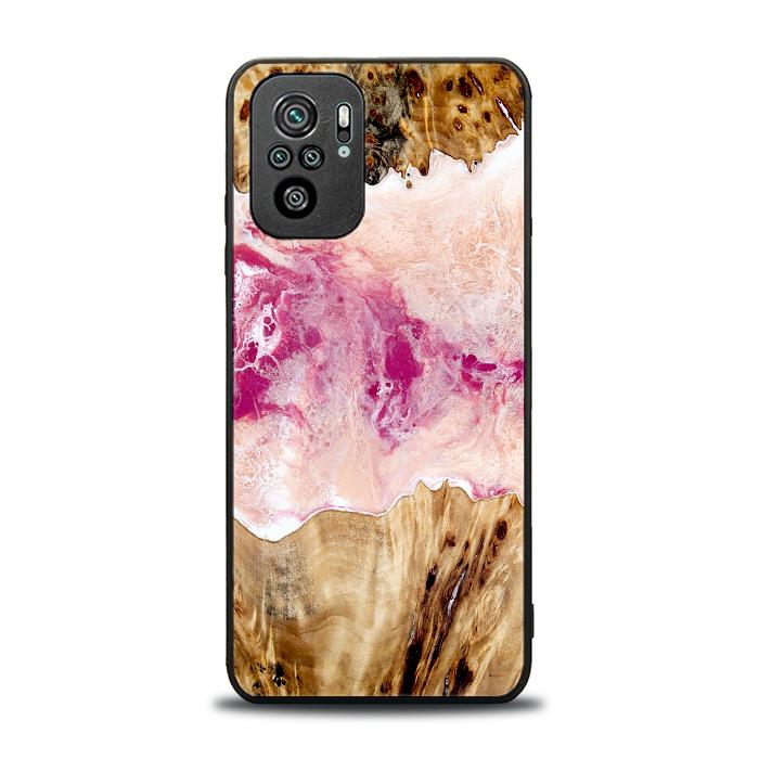 Xiaomi REDMI NOTE 10 Resin & Wood Phone Case - Synergy#D119