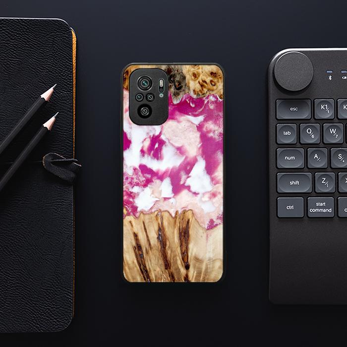 Xiaomi REDMI NOTE 10 Resin & Wood Phone Case - Synergy#D124