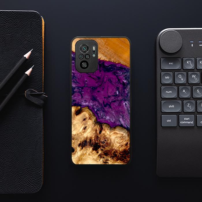 Xiaomi REDMI NOTE 10 Handyhülle aus Harz und Holz - Synergy#D130