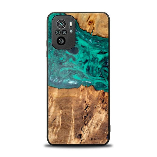 Xiaomi REDMI NOTE 10 Handyhülle aus Harz und Holz - Synergy#D133