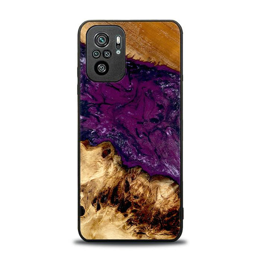 Xiaomi REDMI NOTE 10 Handyhülle aus Harz und Holz - Synergy#D134