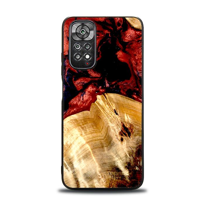 Xiaomi REDMI NOTE Etui na telefon z żywicy i drewna 11/11S - Synergy#D117