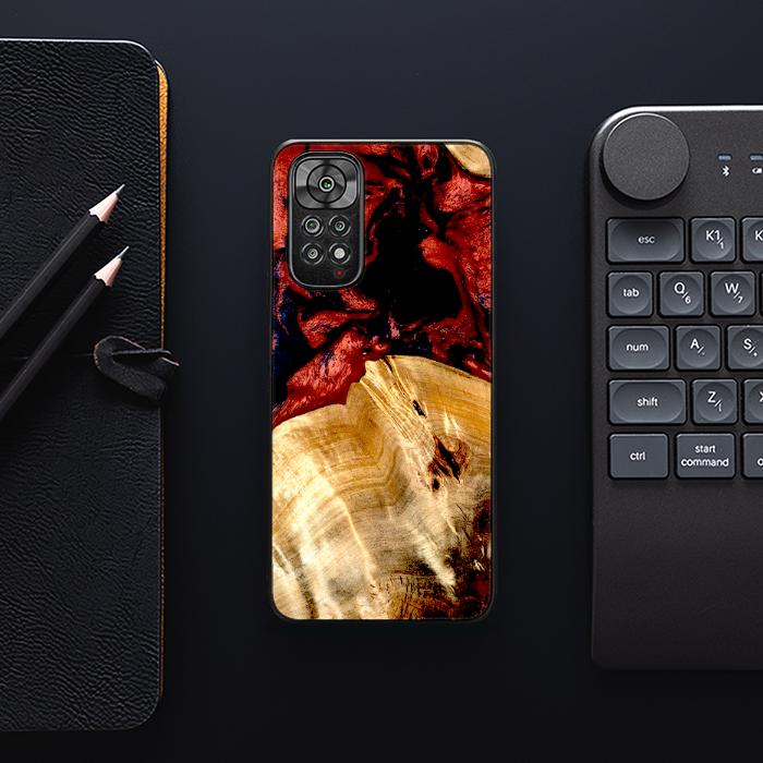 Xiaomi REDMI NOTE Etui na telefon z żywicy i drewna 11/11S - Synergy#D117