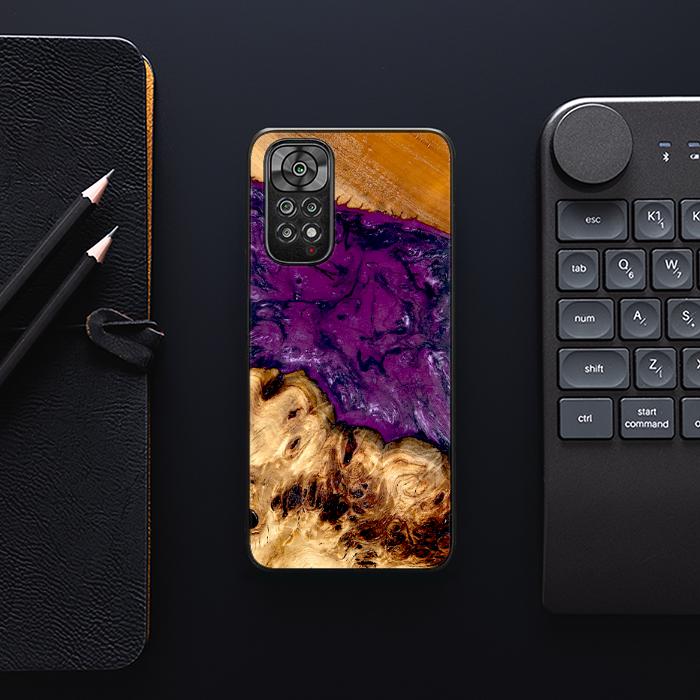 Xiaomi REDMI NOTE 11 / 11S Handyhülle aus Harz und Holz - Synergy#D130