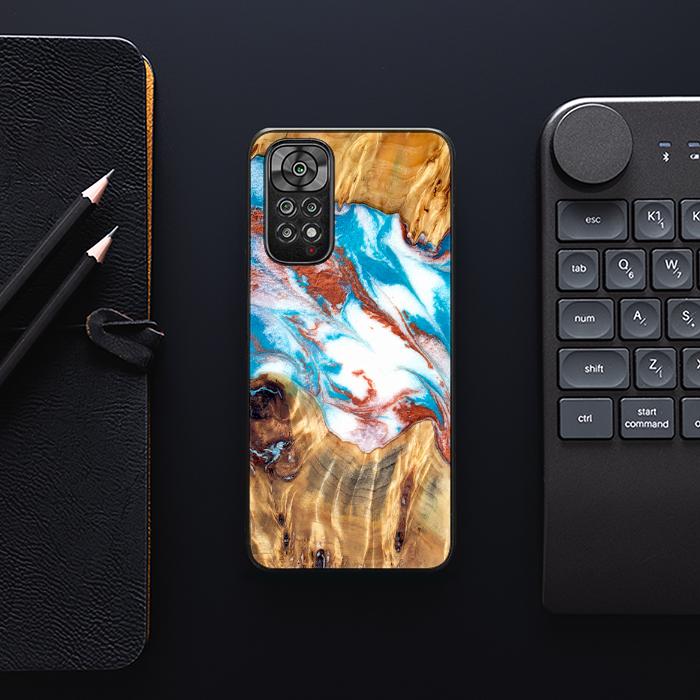 Xiaomi REDMI NOTE 11 / 11S Handyhülle aus Harz und Holz - Synergy#D137