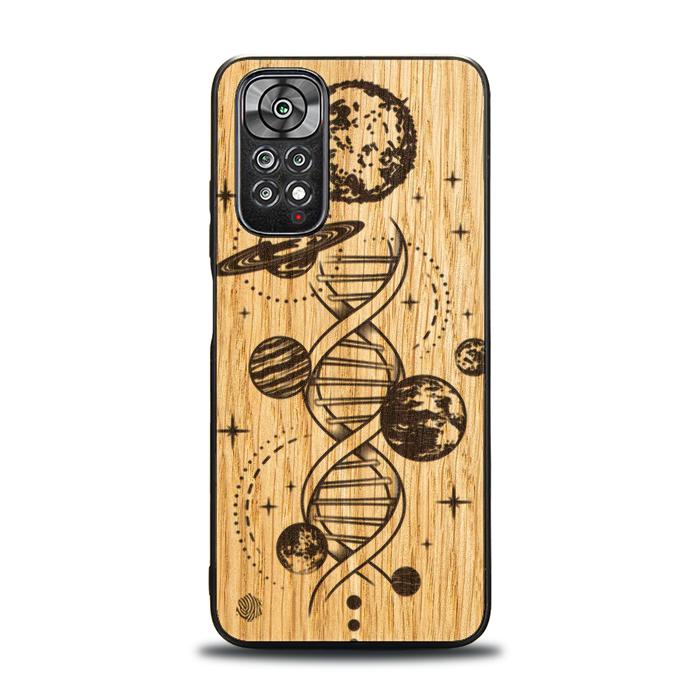 Xiaomi REDMI NOTE 11 / 11S Wooden Phone Case - Space DNA (Oak)